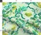 Watercolor Green Blue Yellow Ogee Vintage Italian Custom Printed Fabric by Spoonflower Various Fabrics by the Yard or Fat Quarter